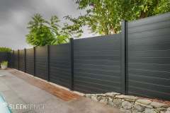 Sleek-black-privacy-fence